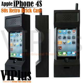 80s Vintage Classic Retro Brick Hard Case Stand for Apple iPhone 3GS 4 