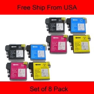Ink Cartridges Set LC61 LC65 for Brother Printer MFC J415W MFC 255CW 