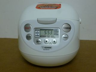 New Zojirushi Micom Rice Cooker Warmer NS WPC10 Fuzzy Logic White 120V 