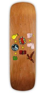 Powell Peralta Tony Hawk Pictograph Skateboard Brown Stain