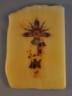 Hopi Marble Plaque Butterfly Maiden Kachina Palhik Mana Lowell 