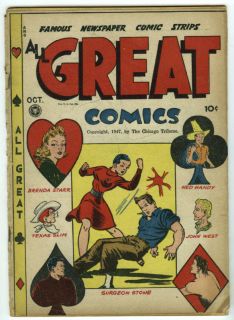 All Great Comics 14 Brenda Starr Texas Slim Scarce 12