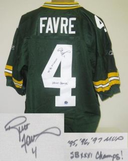 Brett Favre Signed Autographed on Field Reebok Packers Jersey SB 