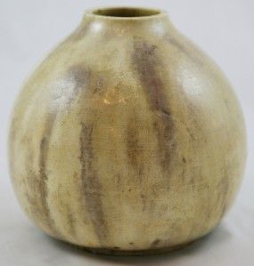 RARE Theophilus Brouwer Middle Lane Pottery 5 25 Vase 1905 Flame 