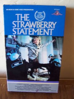 Strawberry Statement 1970 Bruce Davison Kim Darby VHS