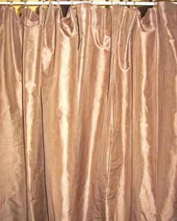   Paris Apt French Country Victorian Brown Silk Drapes Curtains