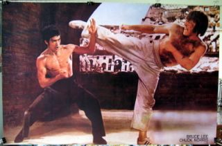 Bruce Lee Chuck Norris Poster Great Gift SHIP frm USA