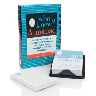 The Who Knew  Almanac 2012 Desktop Calendar and Notepad