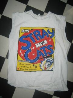 Stray Cats Concert T Shirt Brian Setzer Vintage