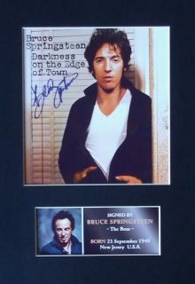Bruce Springsteen Signed Album Cover Presentation