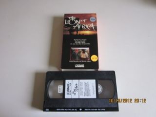   Africa VHS Slip Lorimar Brian Dennehy Brooke Adams Josef Shiloa
