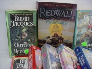 13 PB Book Lot Brian Jacques Redwall Fantasy Free s H