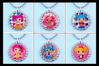 Lalaloopsy Girl Bottle Cap Necklaces Party Favor Loot bag gift
