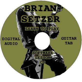 Brian Setzer Guitar Tab Lesson Software CD 11 Songs