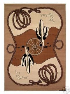 western cowboy themed 2x8 area rug great for kids too