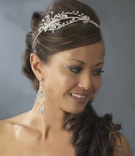 Crystal Side Accent Bridal Headband Tiara