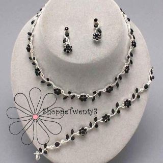   Necklace Set Crystal Event Wedding Bridesmaid Jewelry New Boxed