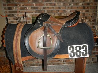 17 inch All Purpose English Saddle Two Toned Johs Stubben Krefeld 