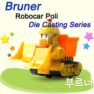 Robocar Bruner Diecast Series Poli Diecasting Korea Animation Cartoon 