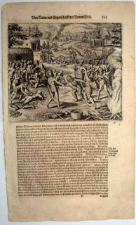 1593 1631 Theodor de Bry Cannibal Rituals Tupi Brazil