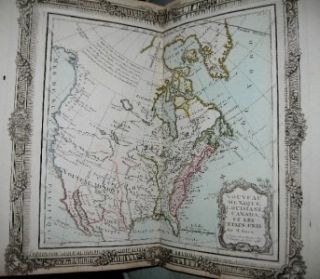 1786 Brion French Atlas 3rd Ed Hand Colored 1st US Map