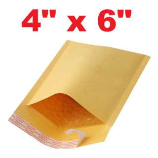   Small Self Seal Kraft Bubble Mailers Padded Envelopes 4 x 6