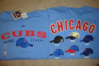 MLB Chicago Cubs Majestic T Shirt X Large/XL NWT