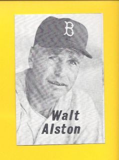 1950s Brooklyn Dodgers Popcorn Walt Alston Broder 1975