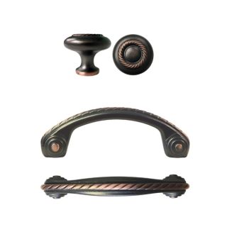   Rubbed Bronze Rope Kitchen Cabinet Drawer Knobs and Pulls 3