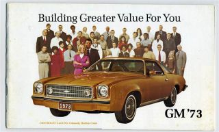 General Motors Product Brooklet 1973 Chevy Buick Olds Pontiac Cadillac 