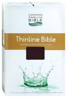 CEB Common English Thinline Bible EcoLeather Burgundy Brand New