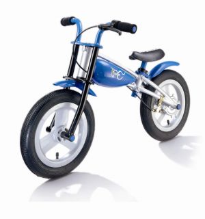 JD Bug First Trainer Balance Bike Bicycle Blue 12 Mag Wheels Duluxe 