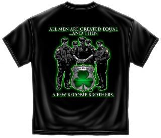 Police T Shirt Irish Brothers Design
