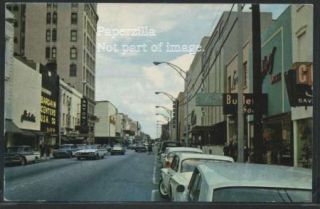 GA Savannah Chrome 1960s Broughton Street Scene Cars Stores by Dixie 