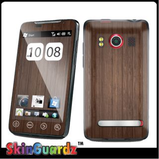 Brown Wood Vinyl Case Decal Skin To Cover Your Sprint HTC EVO 4G