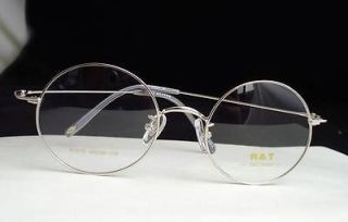   Steel Flexible Round Vintage Retro Silver Eyeglass Frame Spectacles RX