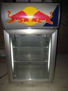 Red Bull Fridge Refrigerator Cooler Excellent Condition Rec Room Dorm 