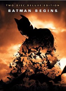 Batman Begins (DVD, 2005, Deluxe Edition) Morgan Freeman, Katie Holmes