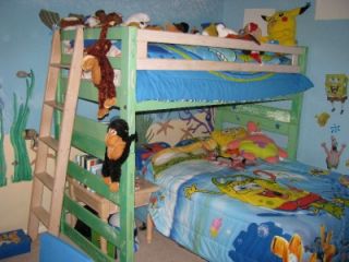   Size Bunk Beds with Mattresses and Bunkie Boards and Box Spring