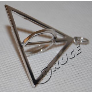Harry Potter Deathly Hallows Necklace 925 Silver Pendant