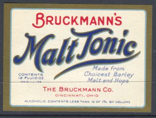 bruckmann s malt tonic bruckmann co cincinnati ohio