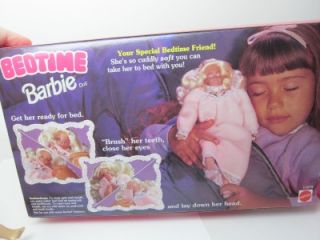 BEDTIME Barbie Doll 1993 NRFB 1st Soft Body Brush teeth