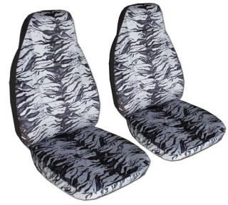   Prints Chevy S10 Bucket Seats Snowtiger Gray Car Seat Covers