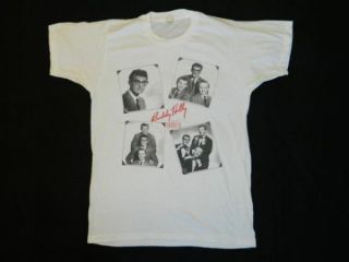 Vintage Buddy Holly and The Crickets 80s T Shirt Screen Stars Tee Tour 