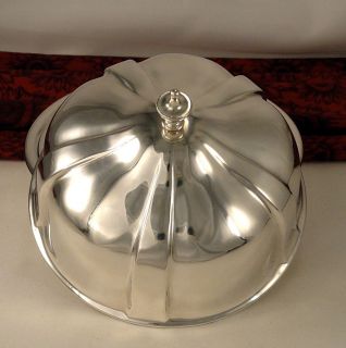   Stokes Sons Australian Silver Plate 3 PC Round Dome Butter Dish