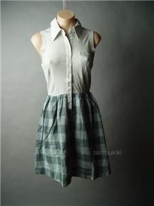   buffalo plaid skirt. Button front closure at bodice. Skirt is lined