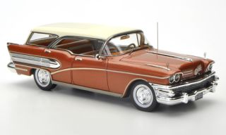 Wonderful modelcar Buick Century Caballero Wagon 1958 Copper White 1 