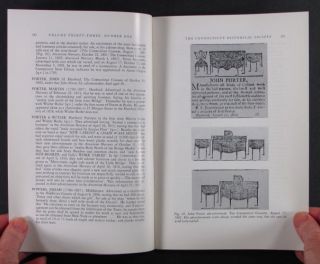 CONNECTICUT FURNITURE CABINETMAKERS WORKING BEOFRE 1840  2 Volumes CHS 