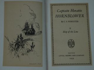   Volume Set Captian Horatio Hornblower w/ Slipcase N C Wyeth HB 1939