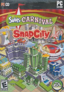 The Sims Carnival Snap City Snapcity PC Game New in Box 014633153910 